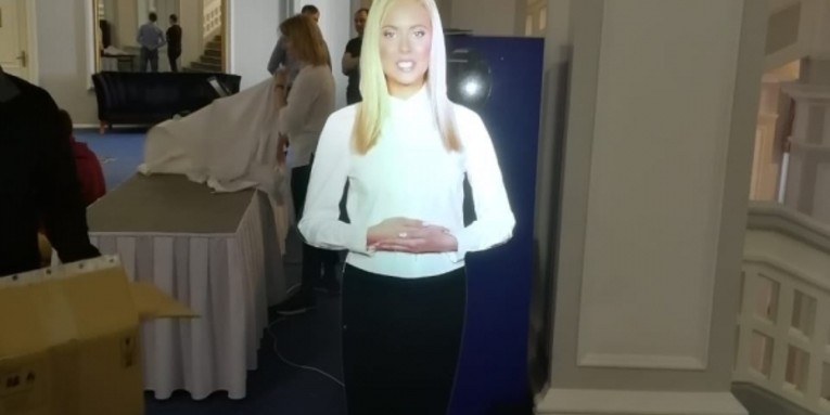 Виртуальный промоутер в промозоне Ростелеком на мероприятии Народная премия NGS.RU.